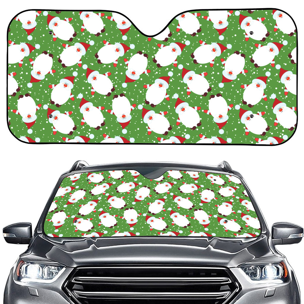 Cartoon Santa Claus Pattern Print Car Windshield Sun Shade