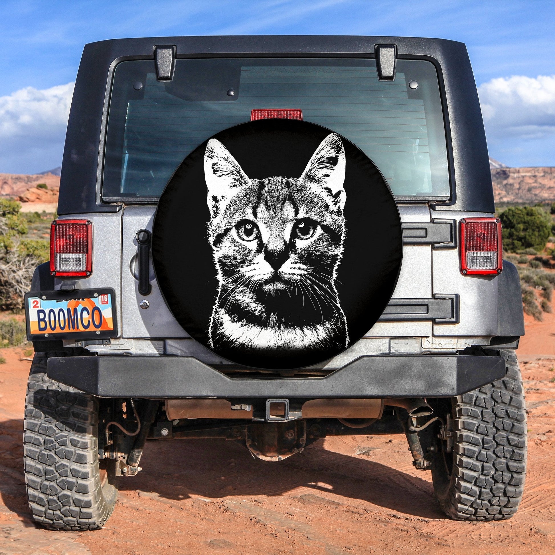 Cat Face Spare Tire Cover