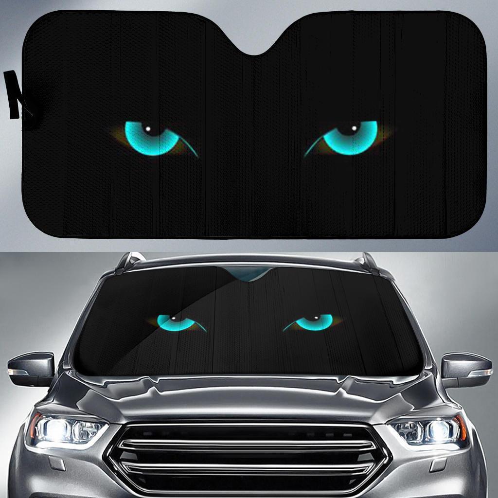 Cat Green Eyes Auto Sun Shades Windshield Accessories Decor Gift