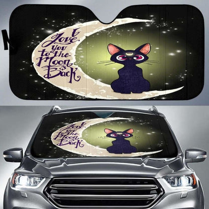 Cat Love Moon And Back Car Sun Shades 918b Universal Fit