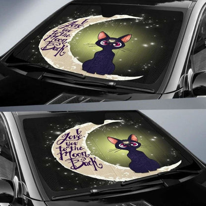Cat Love Moon And Back Car Sun Shades 918b Universal Fit
