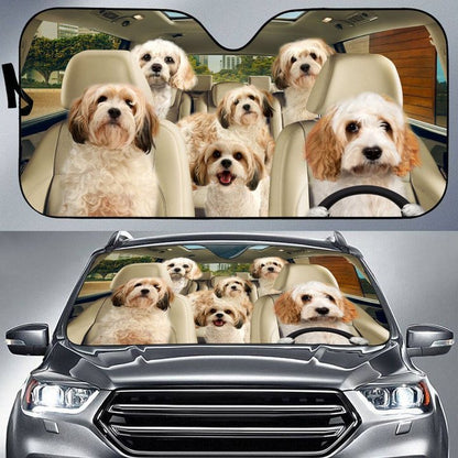 Cavachon Car All Over Printed 3D Sun Shade