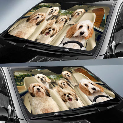 Cavachon Car All Over Printed 3D Sun Shade
