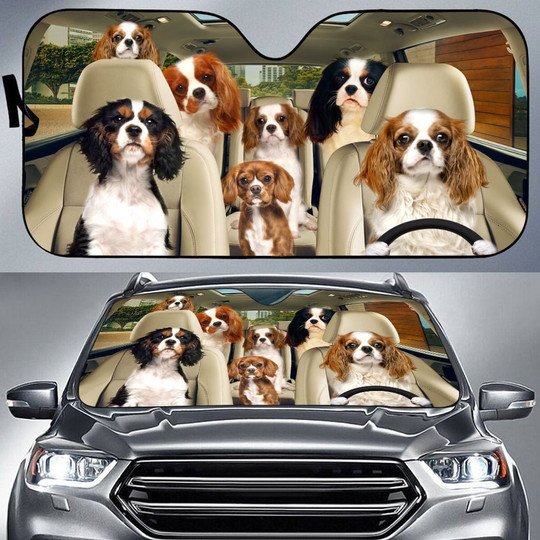 Cavalier King Charles Spaniel All Over Printed 3D Sun Shade