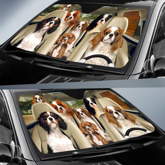 Cavalier King Charles Spaniel All Over Printed 3D Sun Shade