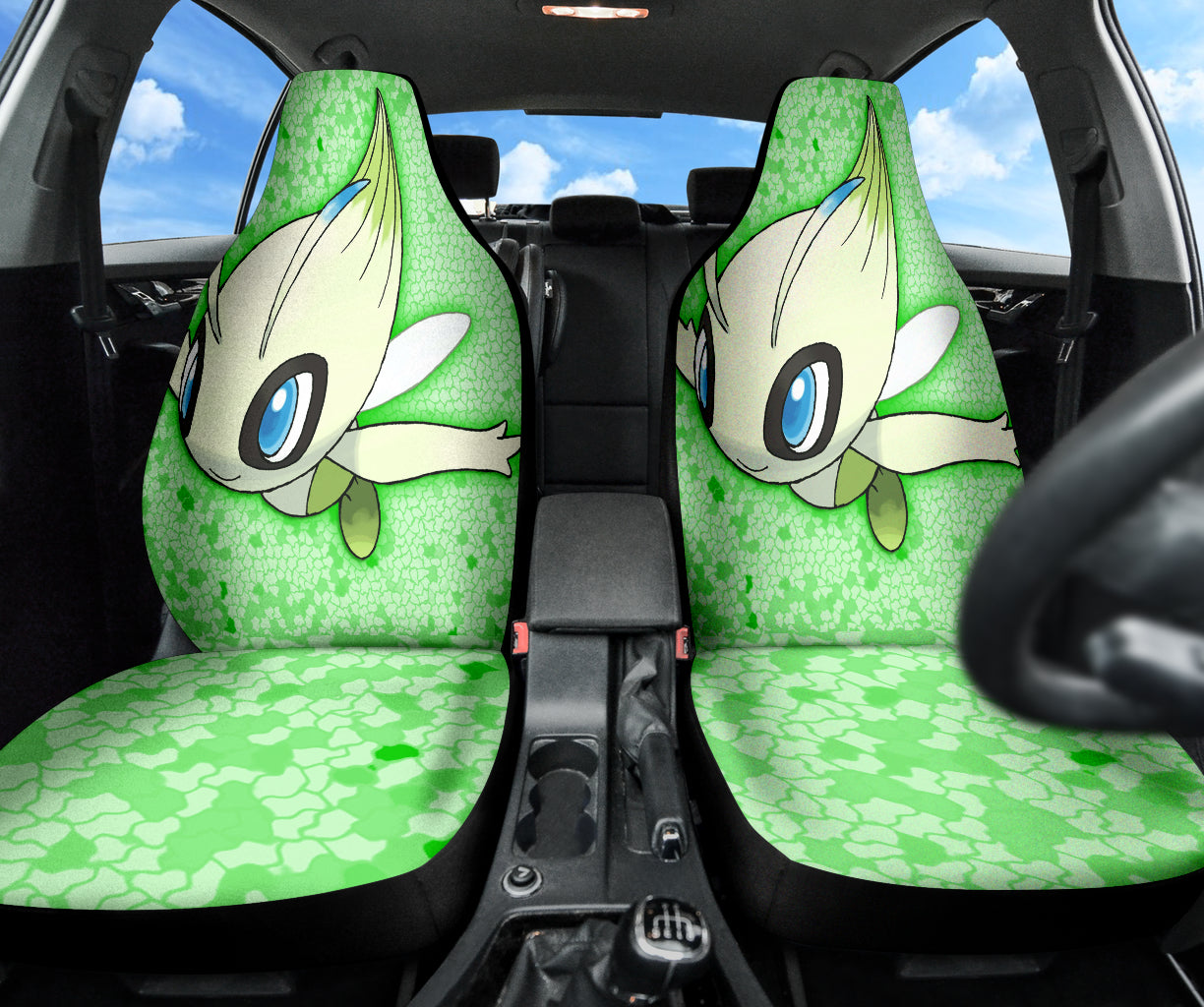 Celebi Green Pokemon Car Seat Covers Style 3 213001