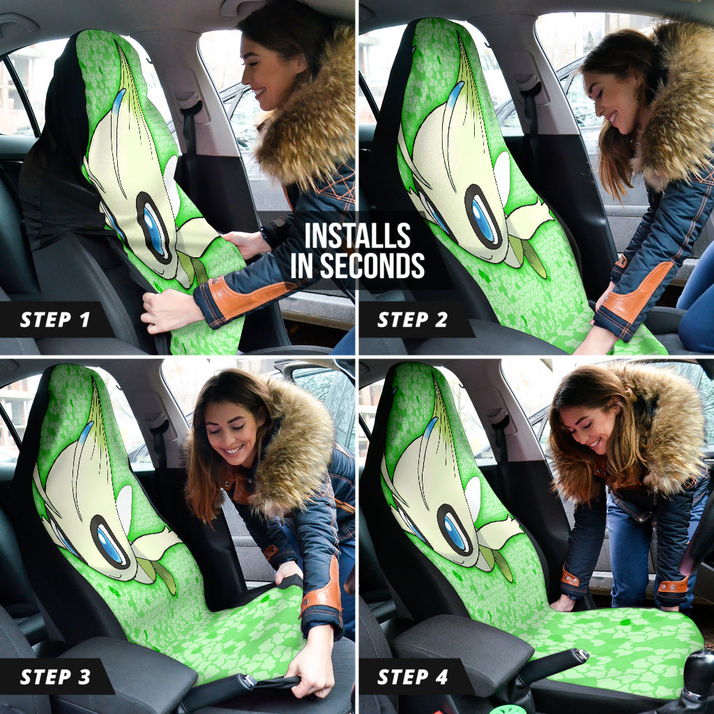 Celebi Green Pokemon Car Seat Covers Style 3 213001