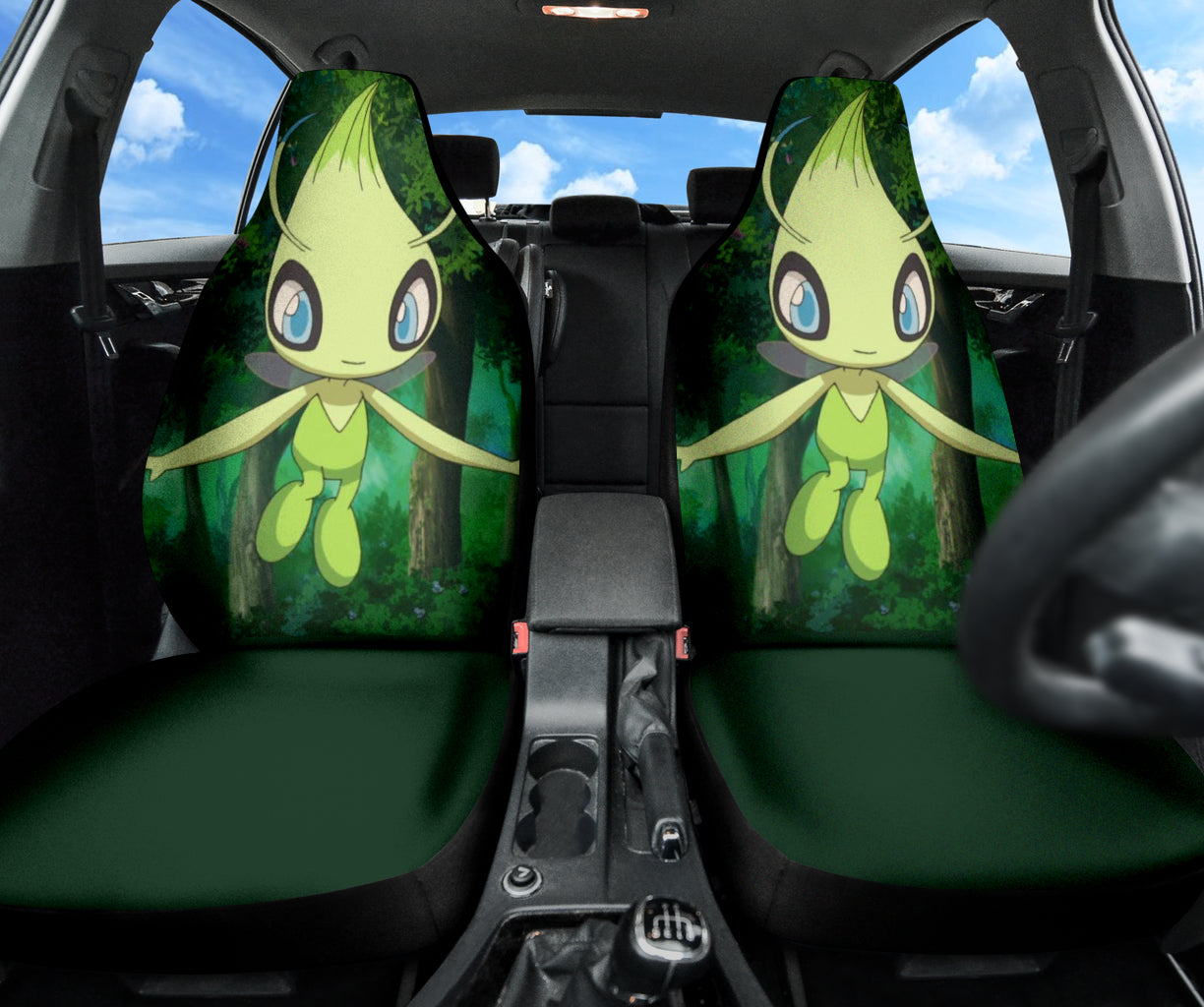 Celebi Green Pokemon Car Seat Covers Style 2 213001