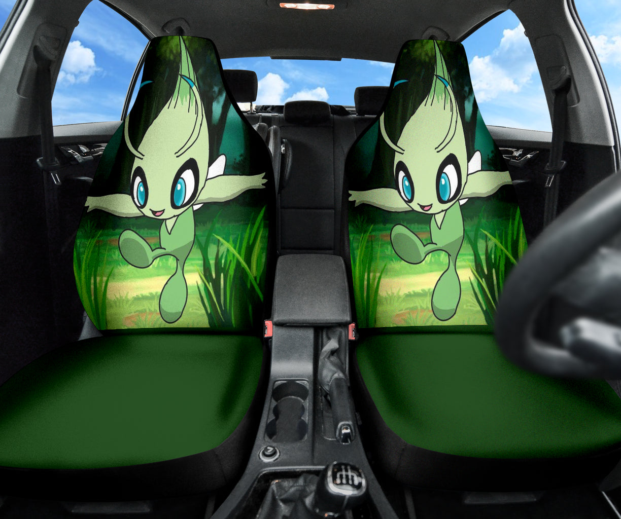 Celebi Green Pokemon Car Seat Covers Style 1 213001