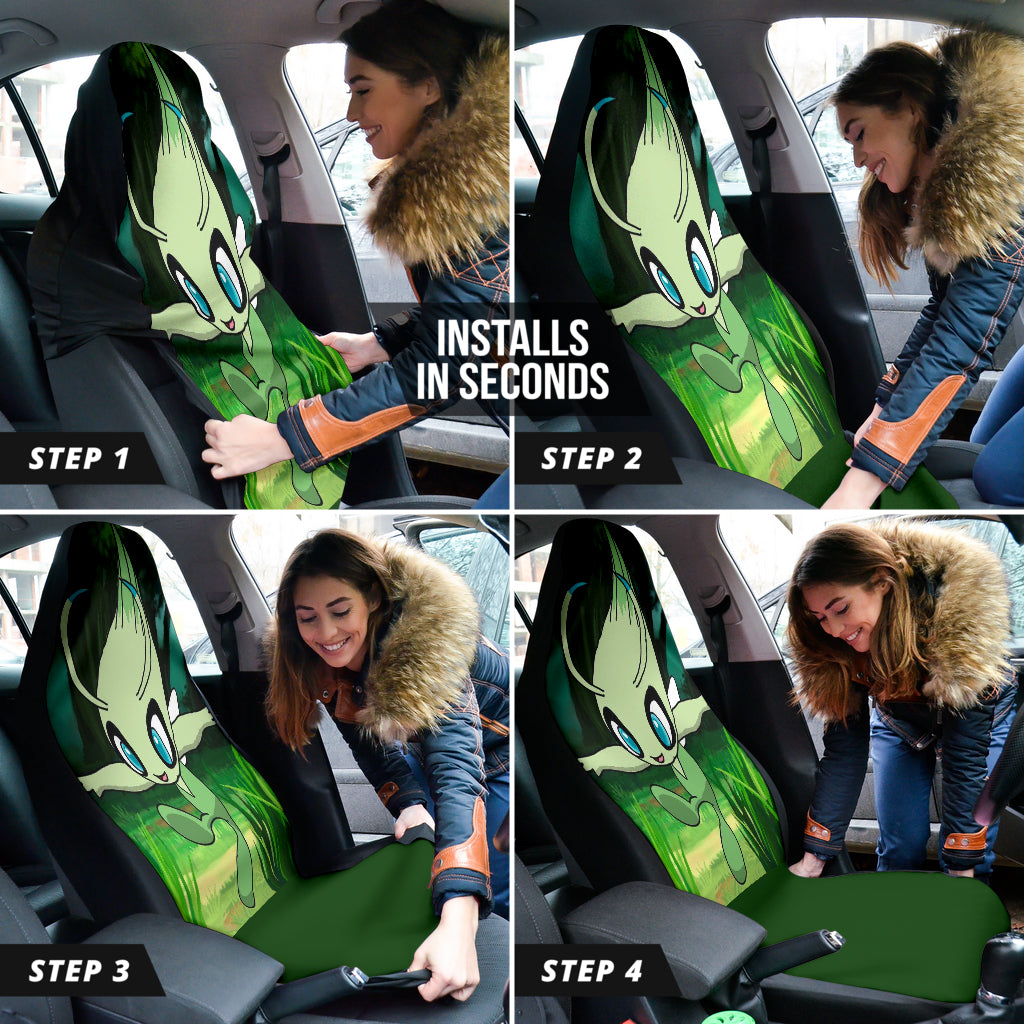Celebi Green Pokemon Car Seat Covers Style 1 213001