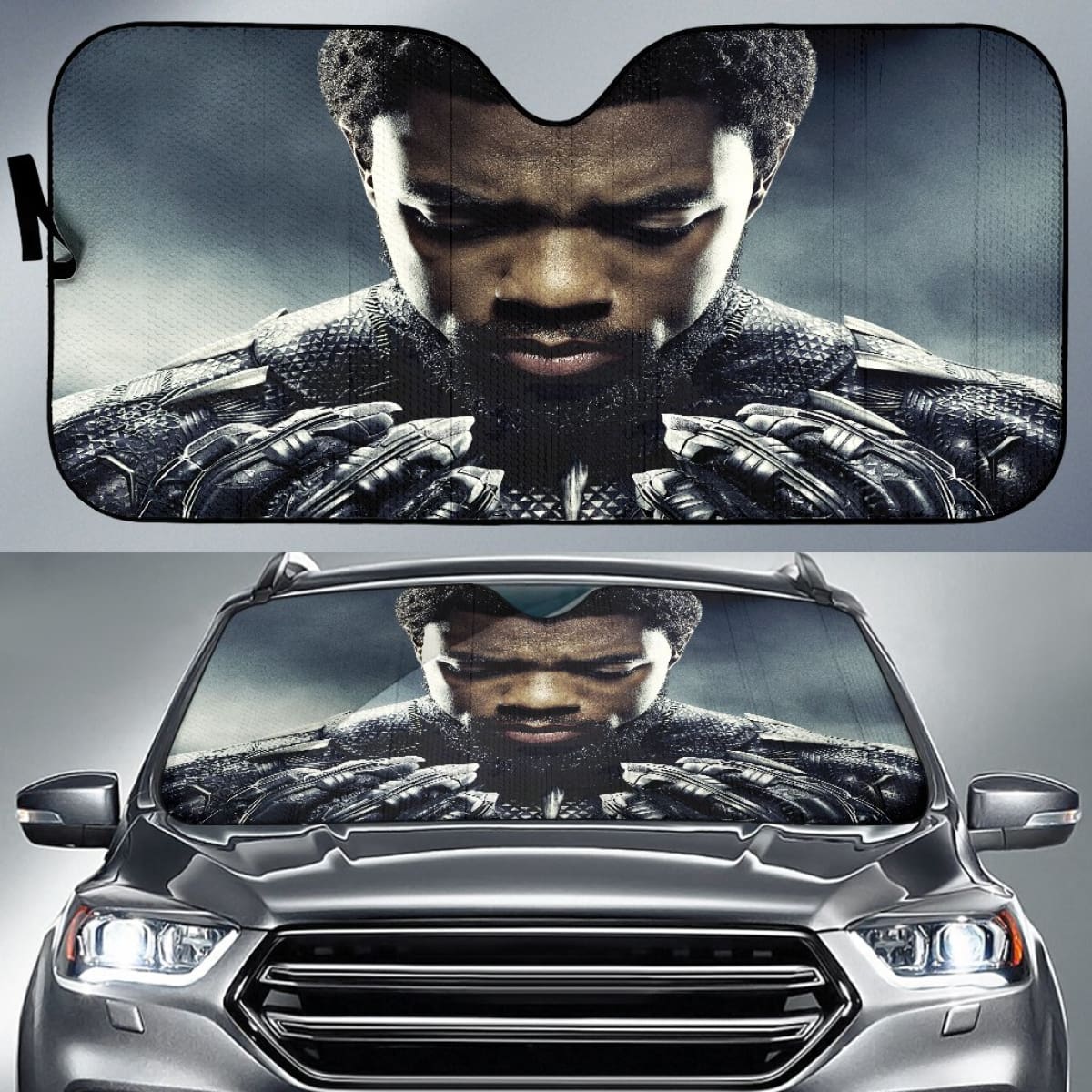 Chadwick Boseman As Black Panther Auto Sun Shades amazing best gift ideas 2020 Universal Fit 174503