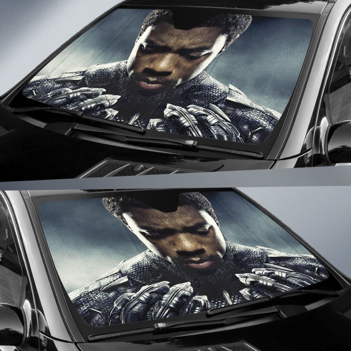 Chadwick Boseman As Black Panther Auto Sun Shades amazing best gift ideas 2020 Universal Fit 174503
