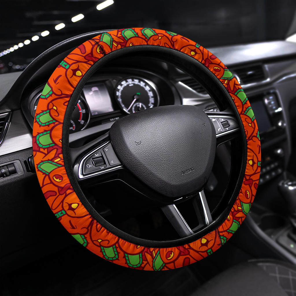 Chainsaw Man Pochita Car Steering Wheel Cover