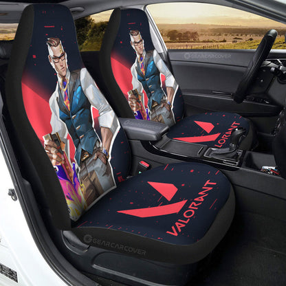 Chamber Car Seat Covers Custom Valorant Agent