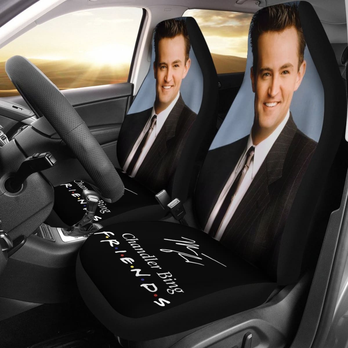 Chandler Bing Signature Friends Tv Show Car Seat Covers Mn04 Universal Fit 225721