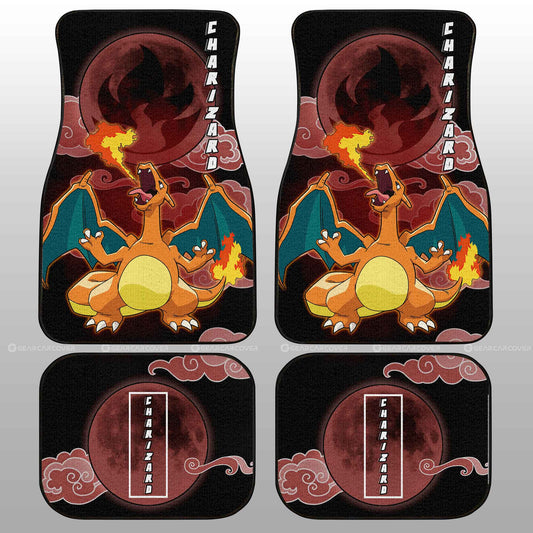 Charizard Car Floor Mats Custom Anime Car Accessories For Anime Fans