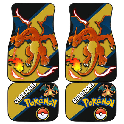 Charizard Car Floor Mats Custom Anime Car Interior Accessories