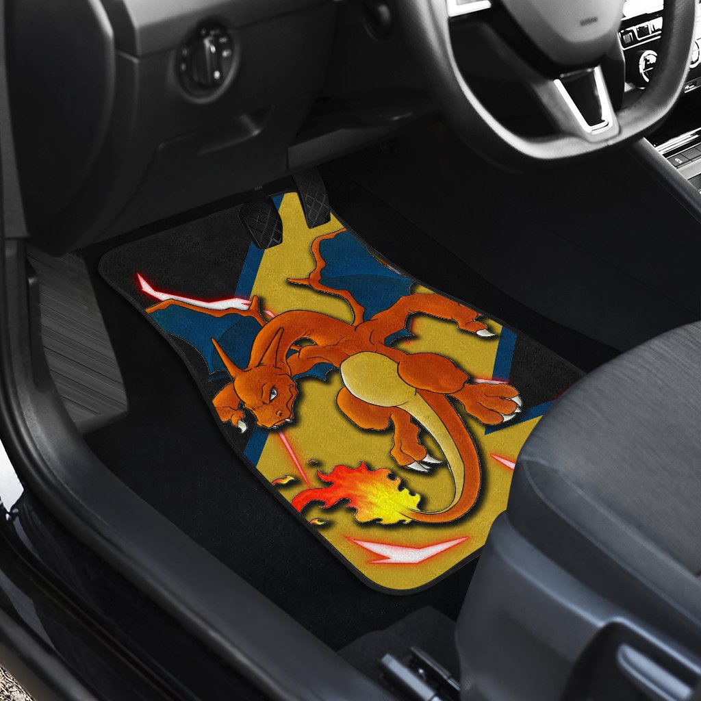 Charizard Car Floor Mats Custom Anime Car Interior Accessories