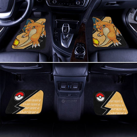 Charizard Car Floor Mats Custom Anime Car Interior Accessories