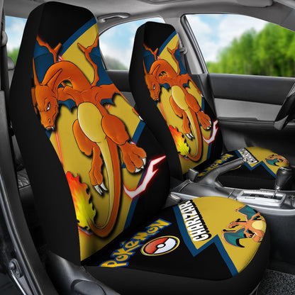 Charizard Car Seat Covers Custom Anime Pokemon Car Accessories