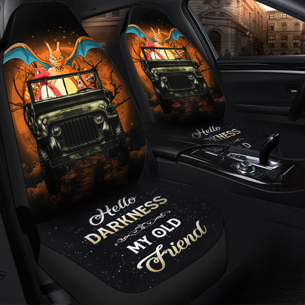 Charizard Charmander Pokemon Ride Jeep Moonlight Halloween Car Seat Covers