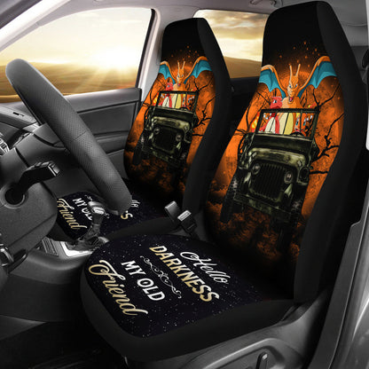 Charizard Charmander Pokemon Ride Jeep Moonlight Halloween Car Seat Covers