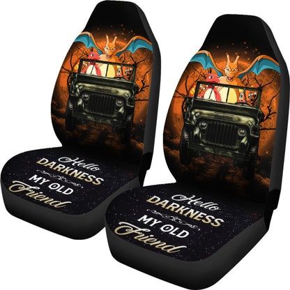 Charizard Charmander Pokemon Ride Jeep Moonlight Halloween Car Seat Covers