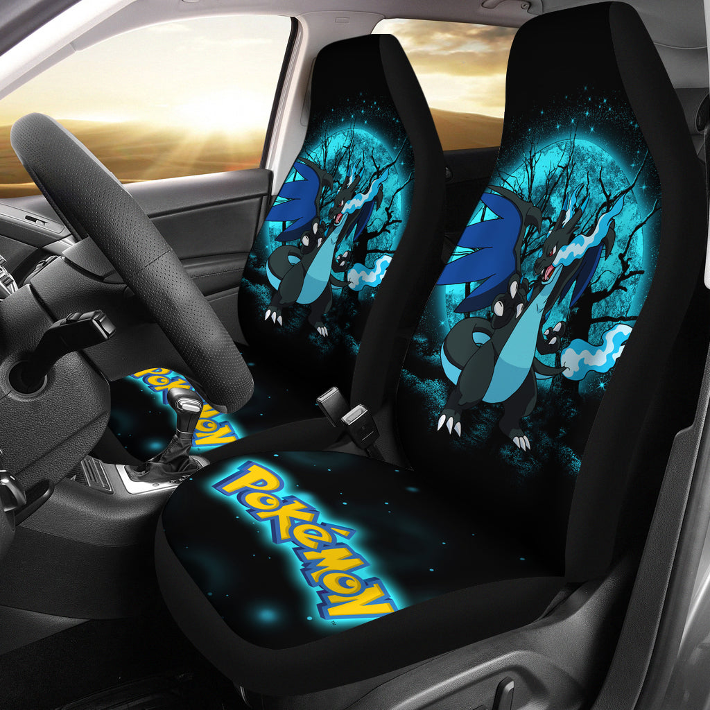 Charizard Mega X Moonlight Car Seat Covers