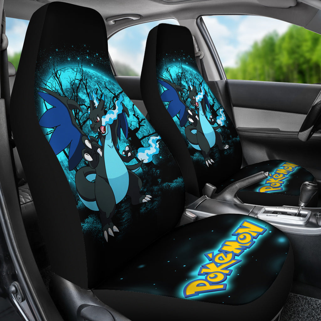 Charizard Mega X Moonlight Car Seat Covers