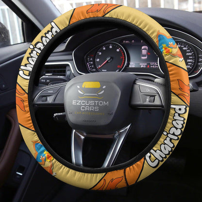 Charizard Pokemon Anime Steering Wheel Cover