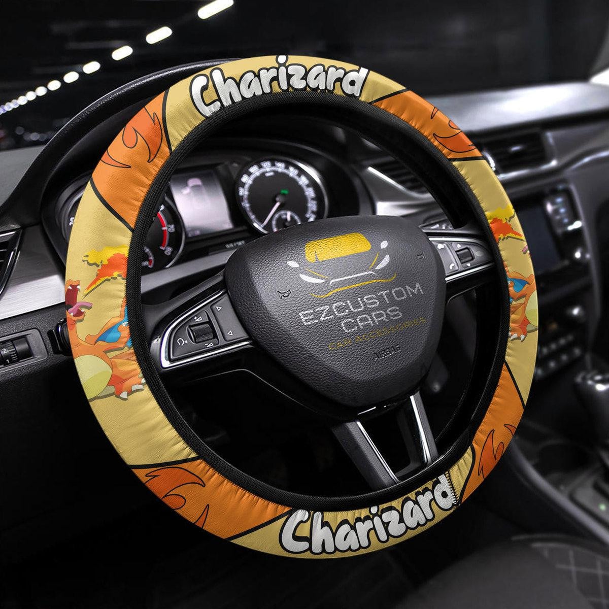 Charizard Pokemon Anime Steering Wheel Cover
