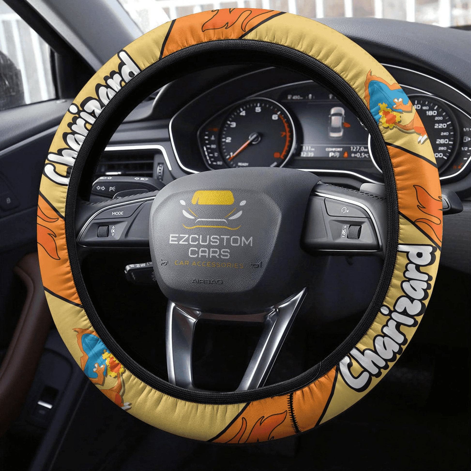 Charizard Pokemon Anime Steering Wheel Cover
