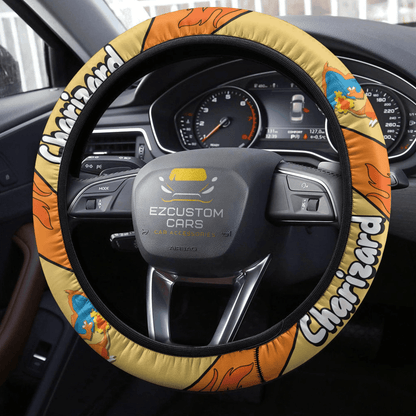 Charizard Pokemon Anime Steering Wheel Cover