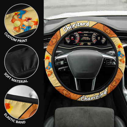 Charizard Premium Car Steering Wheel Cover