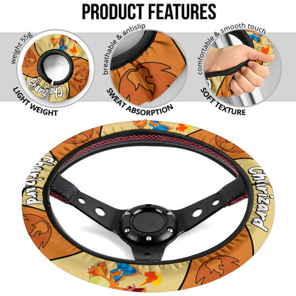 Charizard Premium Car Steering Wheel Cover