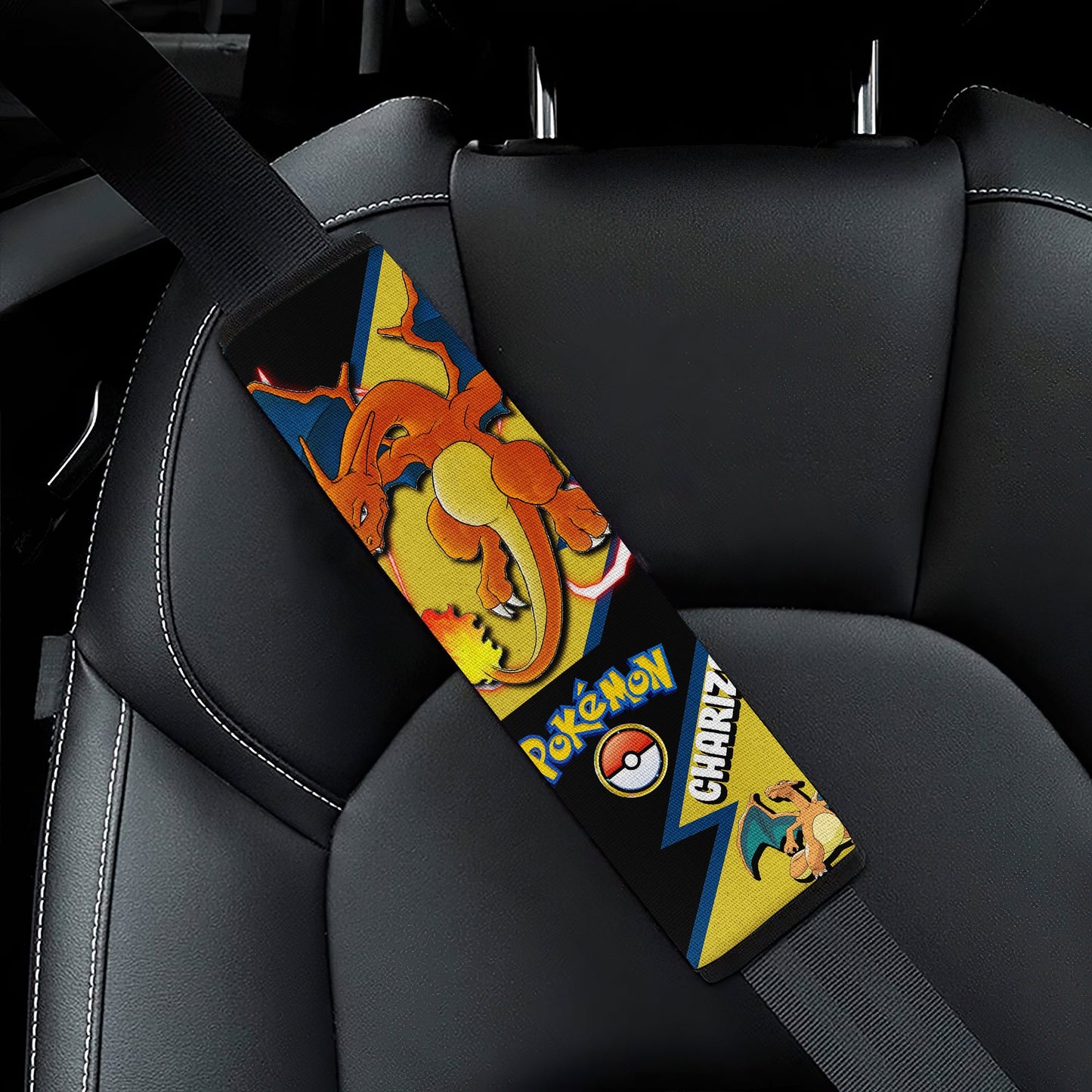 Charizard car seat belt covers Anime Custom Car Accessories