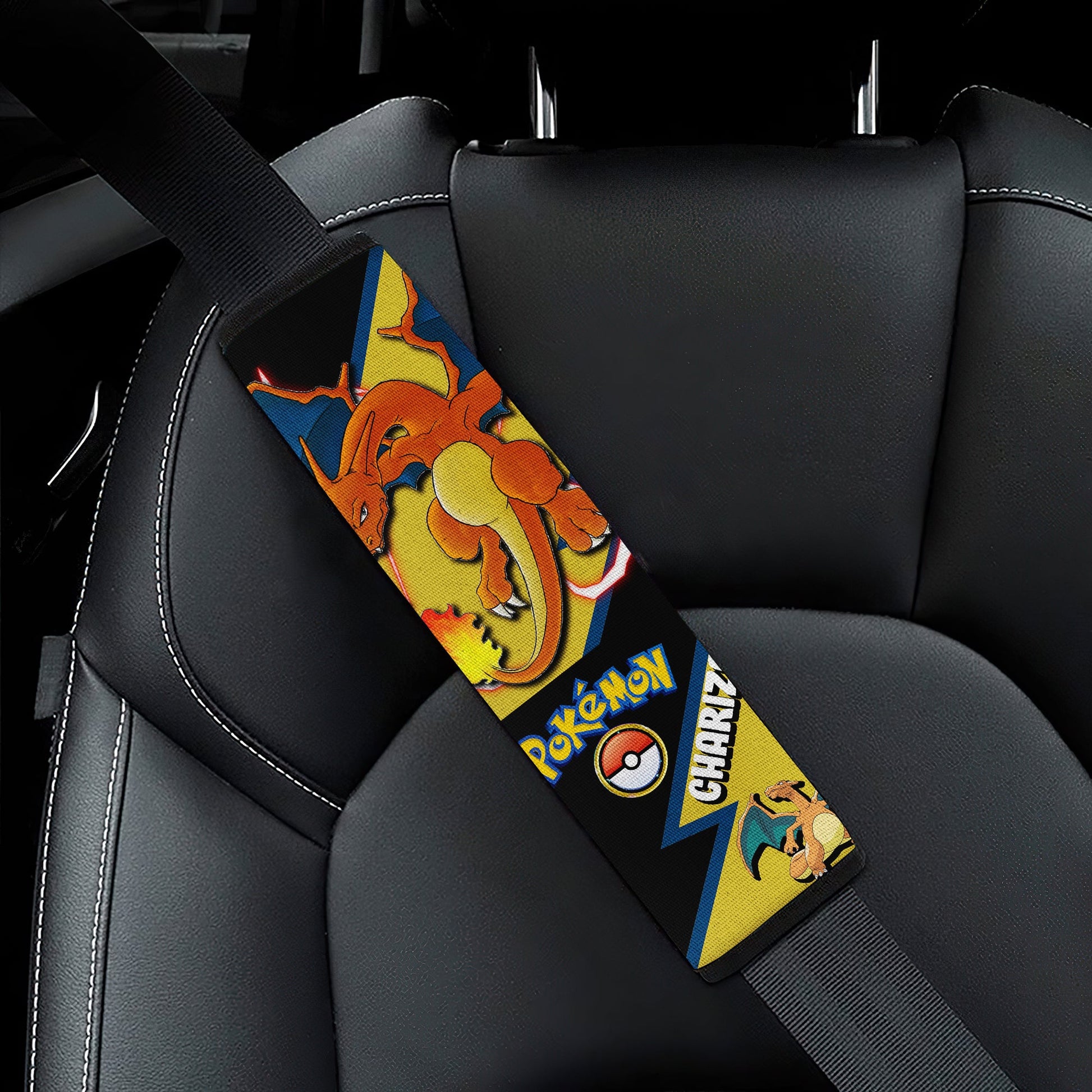 Charizard car seat belt covers Anime Custom Car Accessories