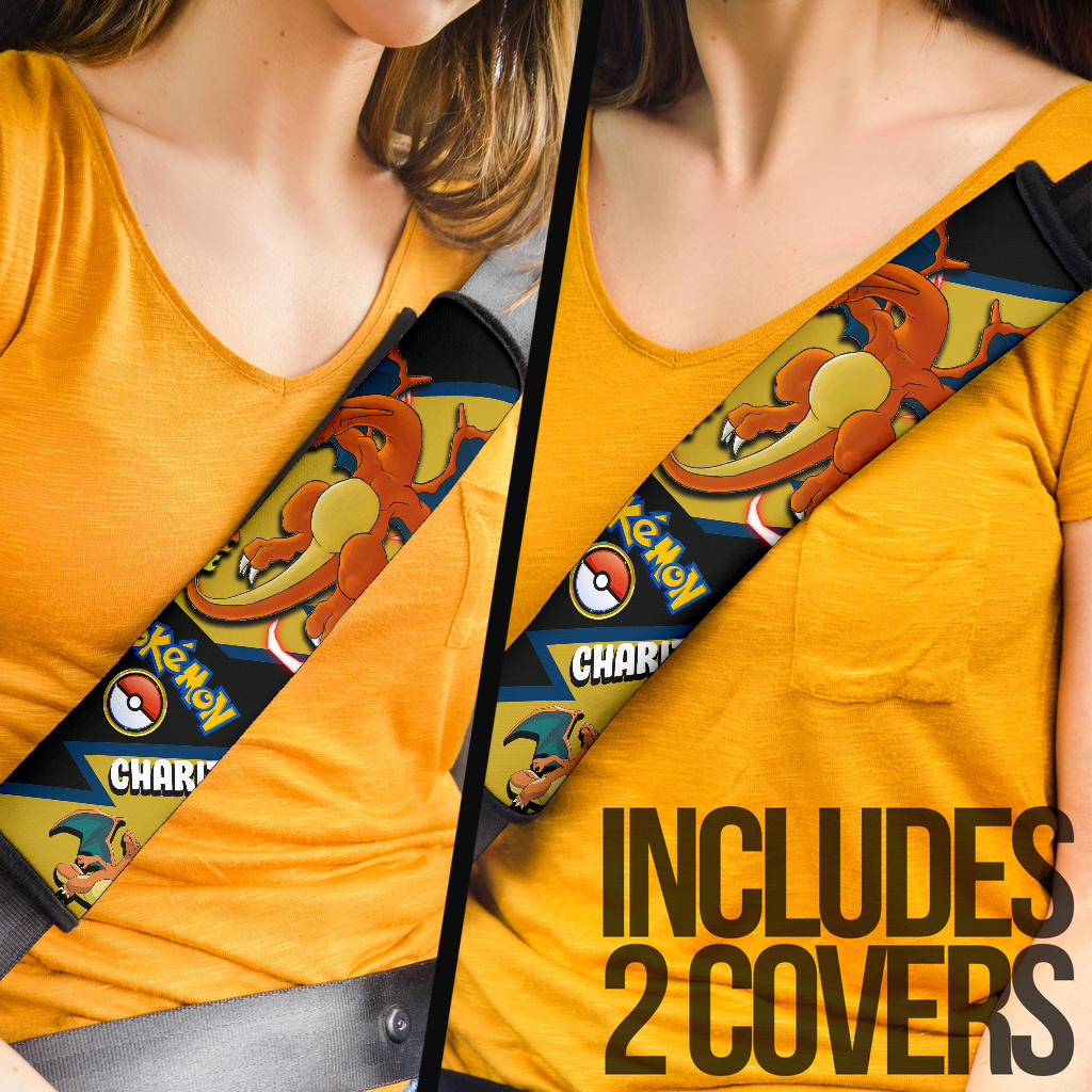 Charizard car seat belt covers Anime Custom Car Accessories