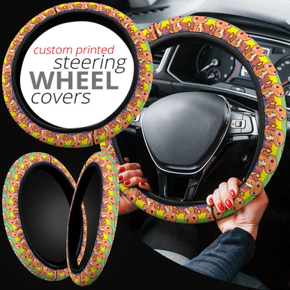 Charmander Anime Custom Car Steering Wheel Cover