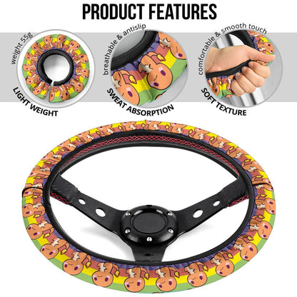 Charmander Anime Custom Car Steering Wheel Cover