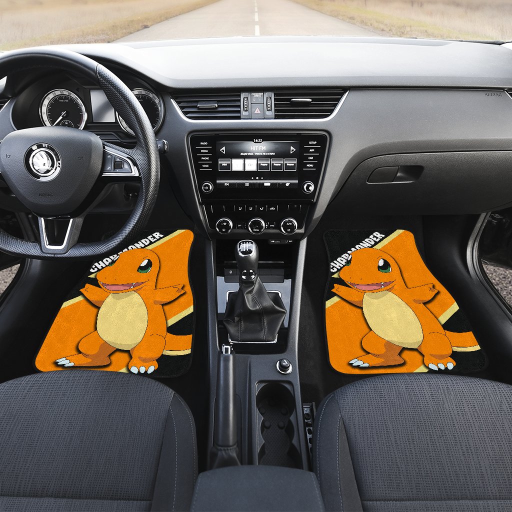 Charmander Car Floor Mats Custom Anime Car Interior Accessories