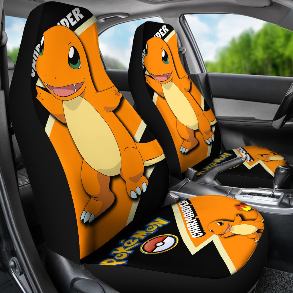 Charmander Car Seat Covers Custom Anime Pokemon Car Accessories