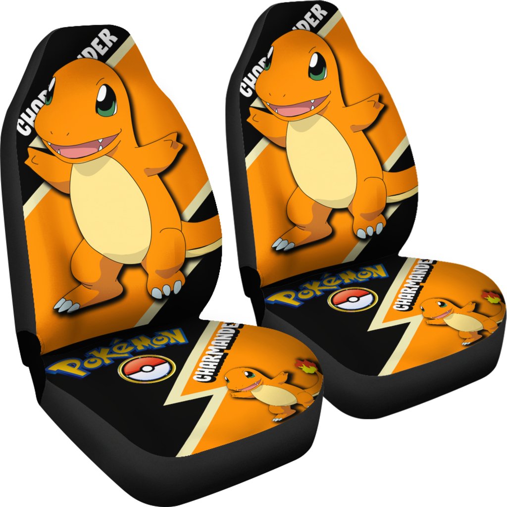 Charmander Car Seat Covers Custom Anime Pokemon Car Accessories
