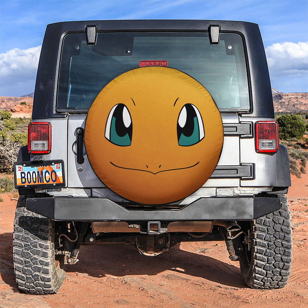 Charmander Face Car Spare Tire Cover