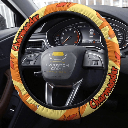Charmander Pokemon Anime Steering Wheel Cover