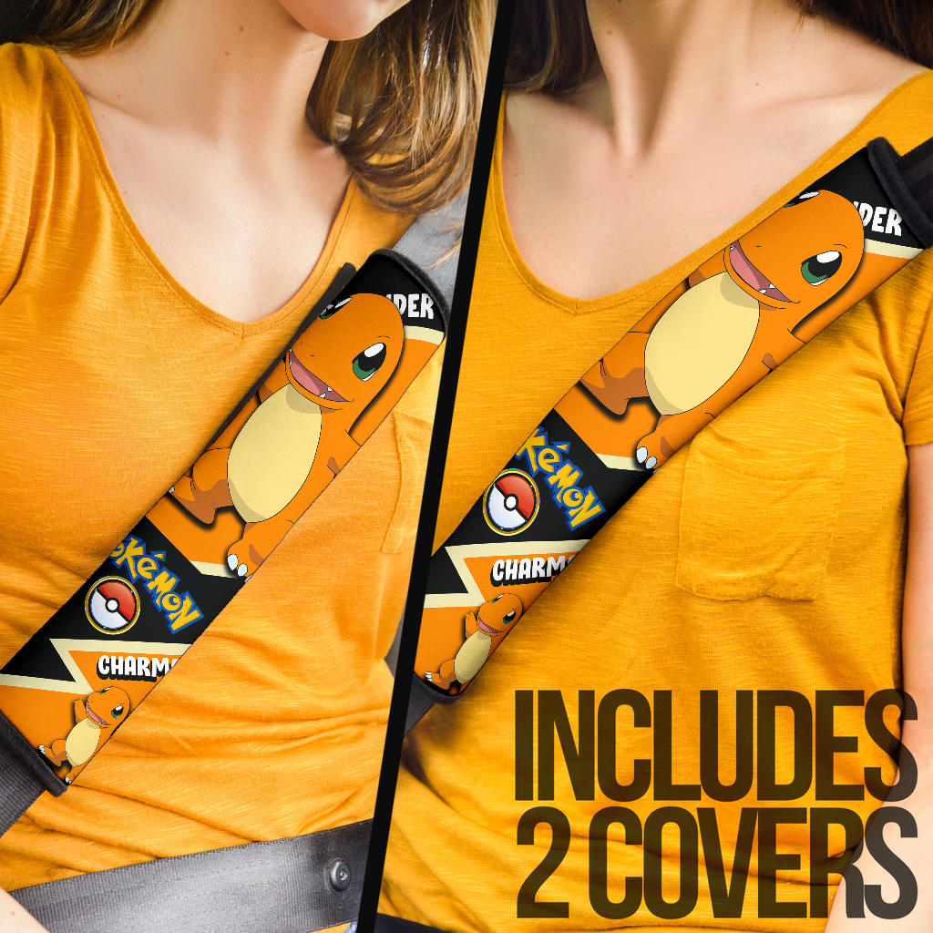 Charmander car seat belt covers Anime Custom Car Accessories