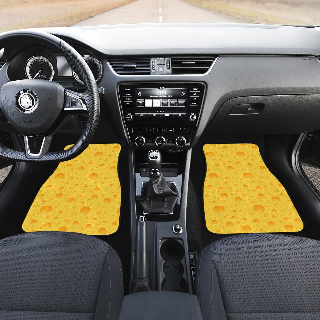 Cheese Car Floor Mats Custom Printed Funny Car Accessories