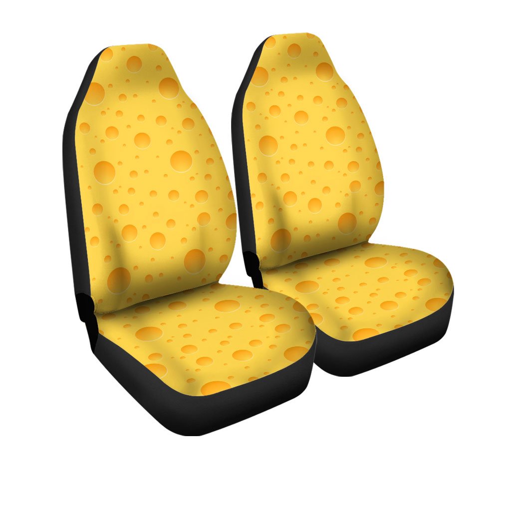 Cheese Car Seat Covers Custom Printed Funny Car Accessories