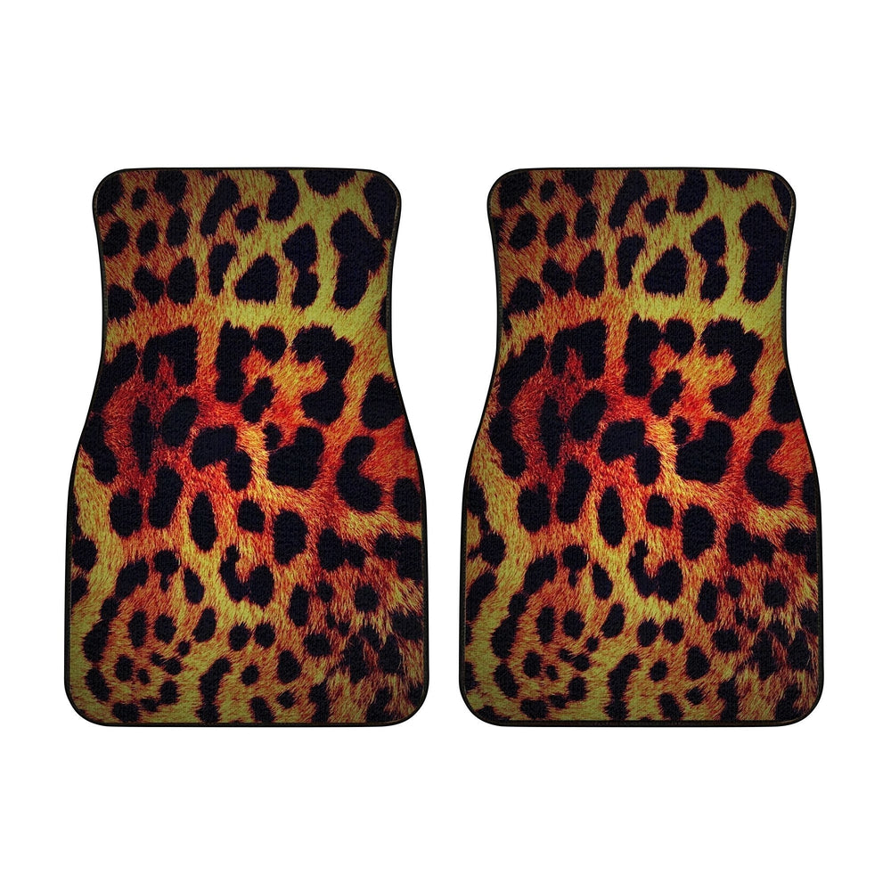Cheetah Print Car Floor Mats Custom Animal Car Accessories