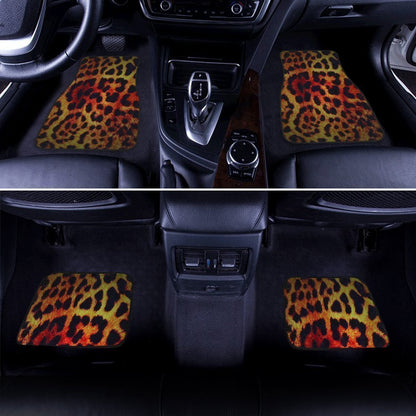 Cheetah Print Car Floor Mats Custom Animal Car Accessories